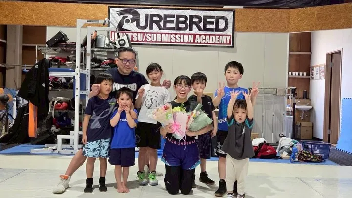 キャプテンみことちゃんピュアブレッドキッズレスリングご卒業お...