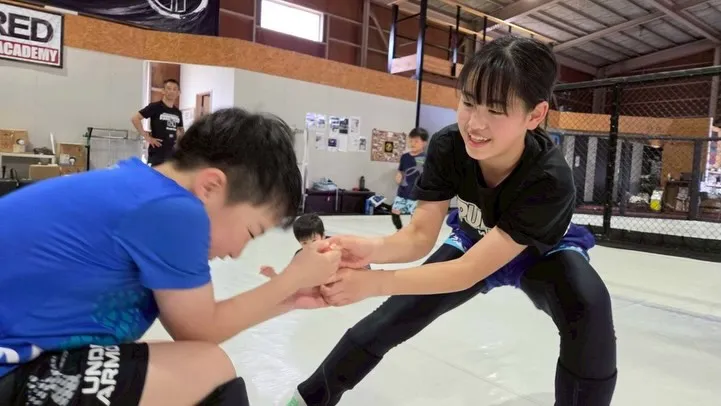 キャプテンみことちゃんピュアブレッドキッズレスリングご卒業お...