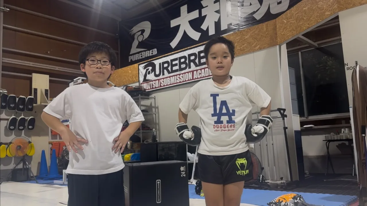 きのうのキッズキックボクシング🥊は2名のみ参加