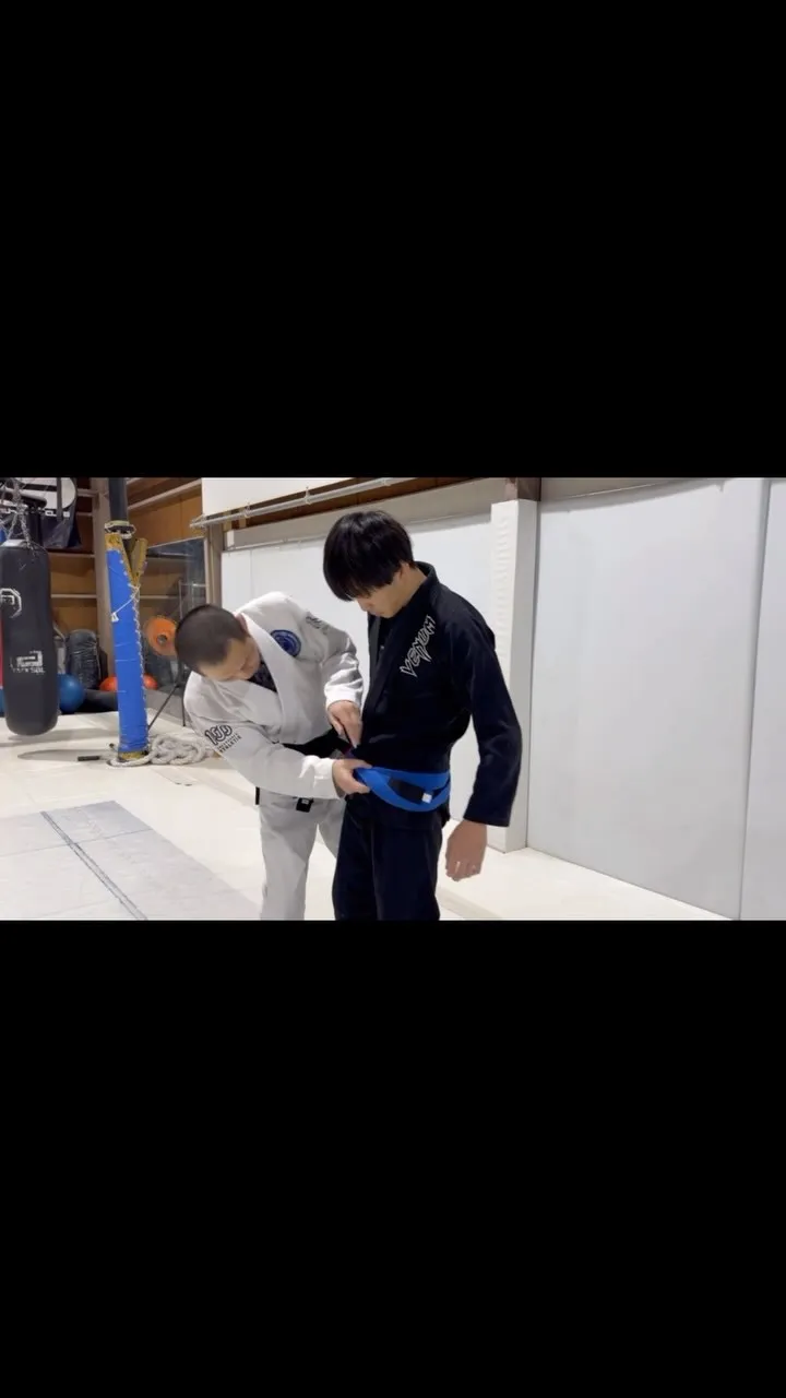 優勝するまでは青帯をいただけません