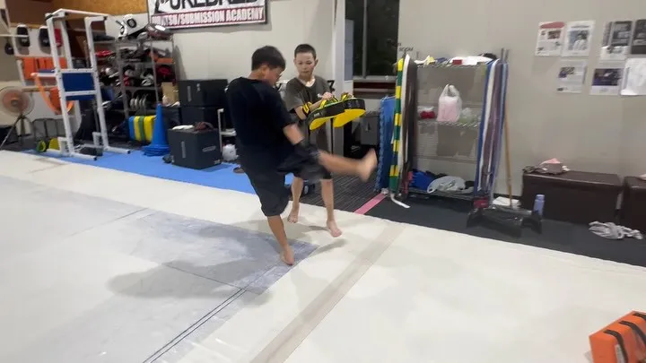 中2の中村カズミくんラスト練習🥊